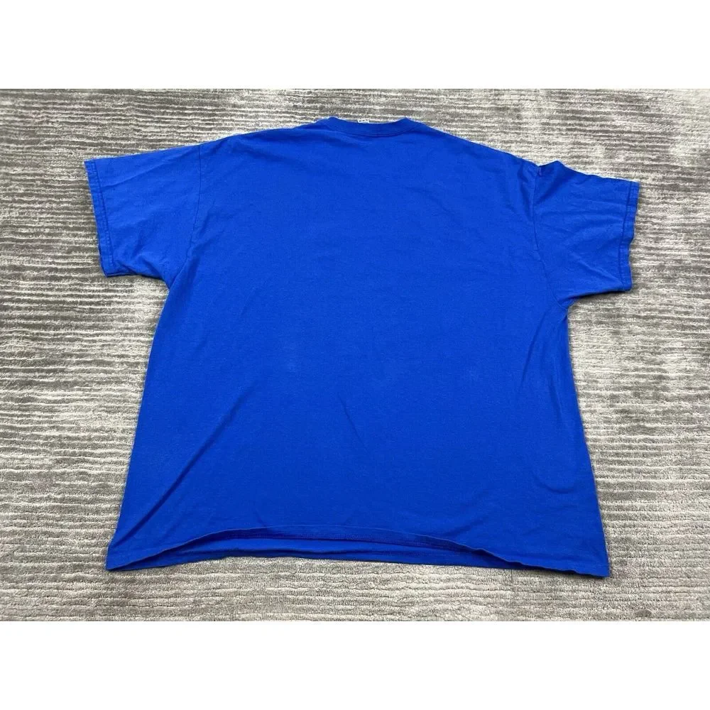 Fire Works Director I Run‎ You Run Shirt Mens 2XL Blue Short Sleeve Funny